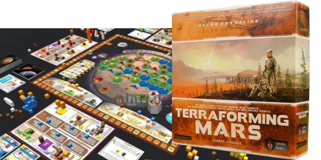 Terraforming Mars is een sciencefiction-bordspel waarbij je een planeet moet vormen.